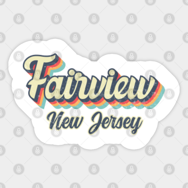 Fairview New Jersey Retro vintage 70s Rainbow Fairview New Jersey
